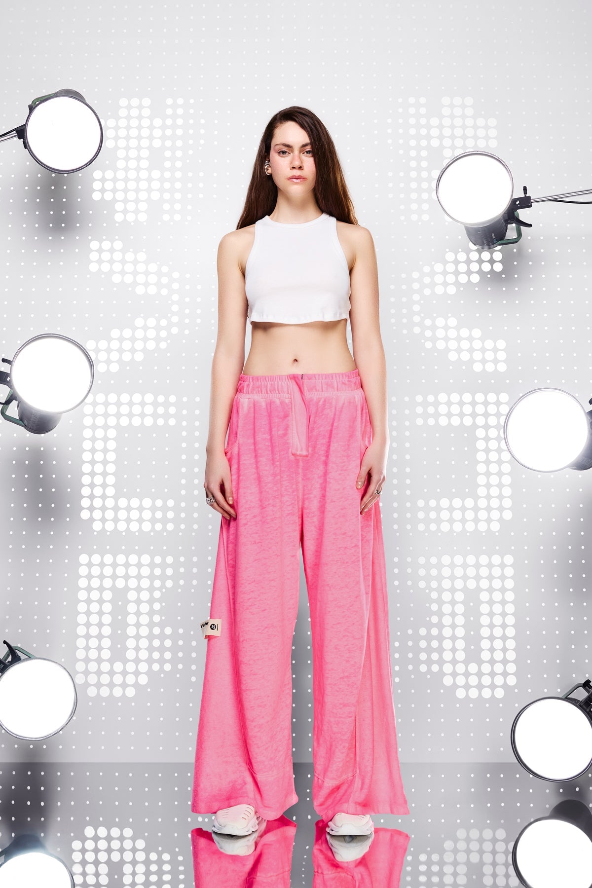 Pembe Neon Pantolon 15155