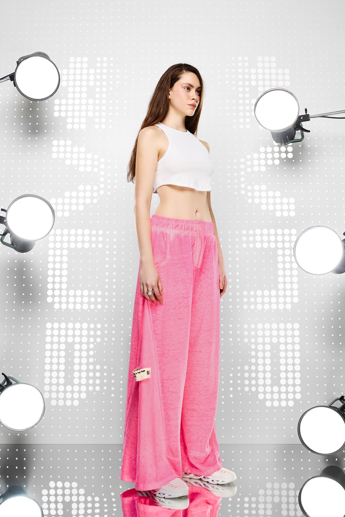 Pembe Neon Pantolon 15155