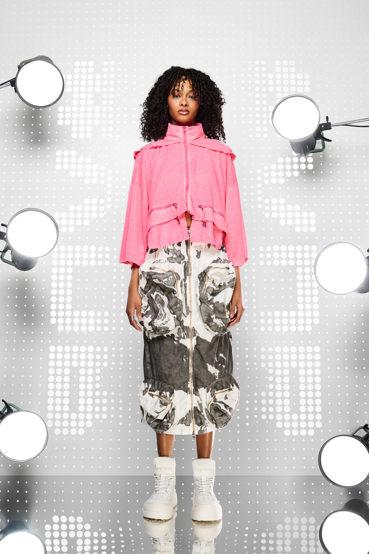 Pembe Neon Sweatshirt 15156
