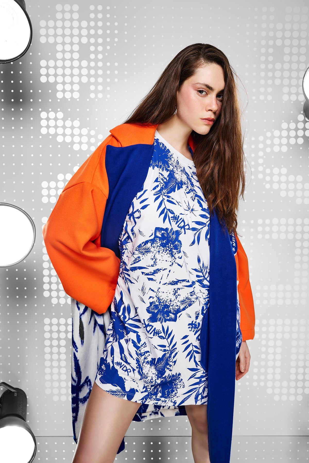 Ekru Mavi Tunik 15208