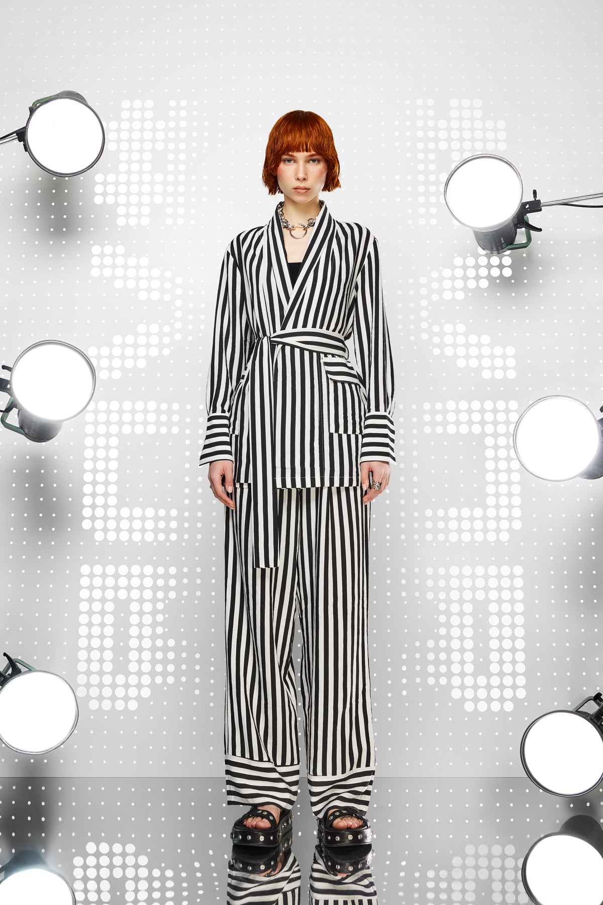 Siyah Beyaz Kimono 15241