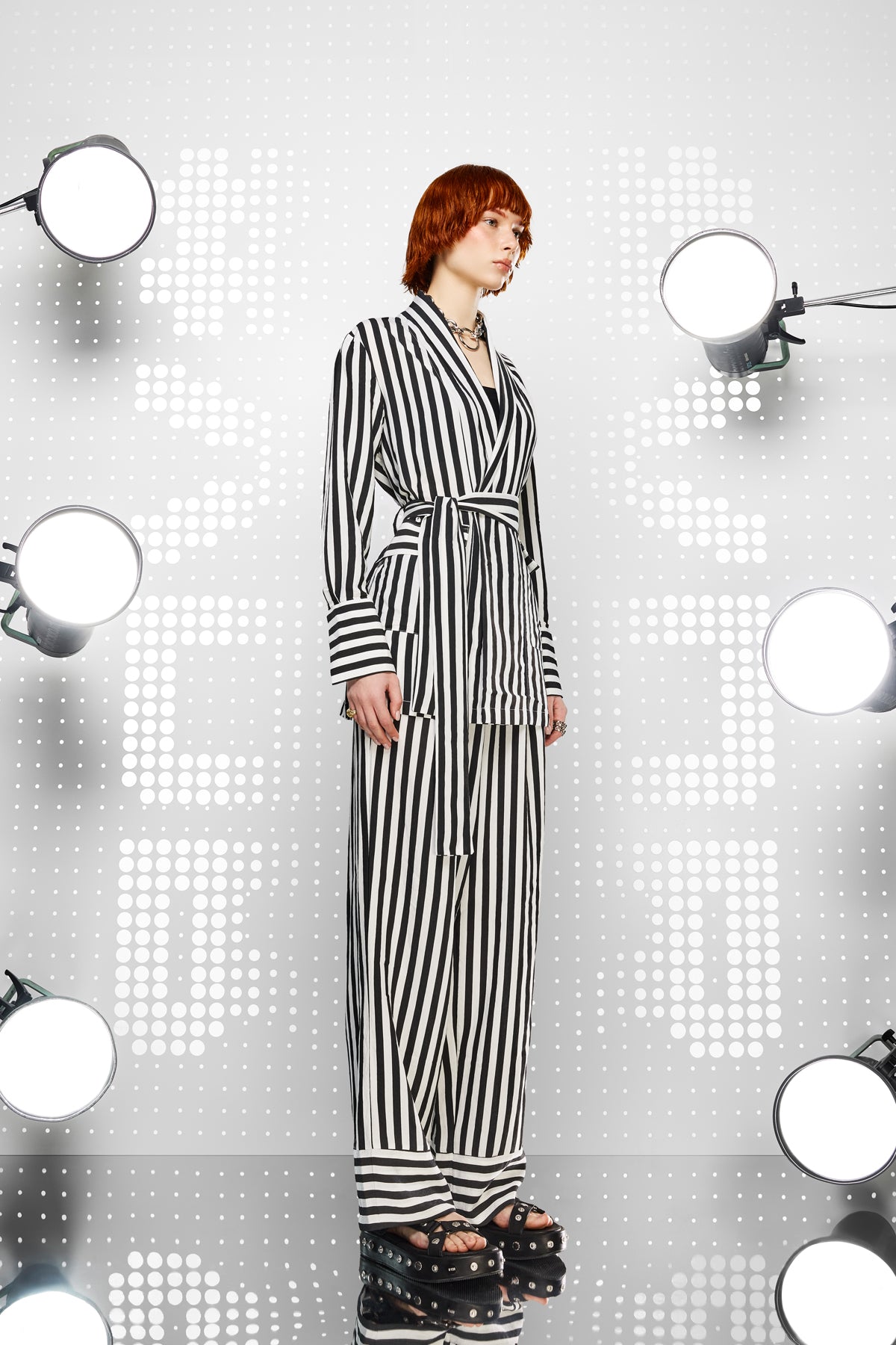 Siyah Beyaz Kimono 15241