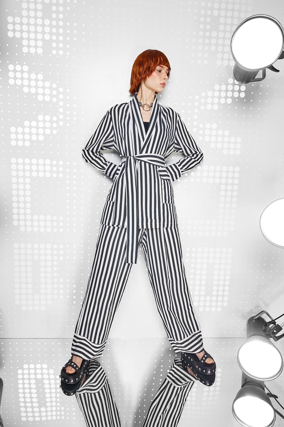 Siyah Beyaz Kimono 15241
