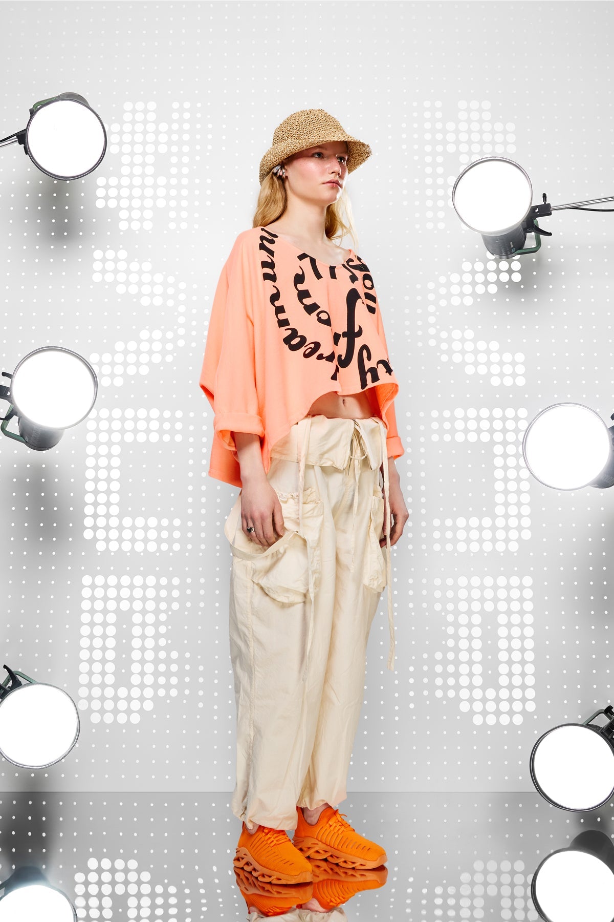 Turuncu Neon Sweatshirt 15298