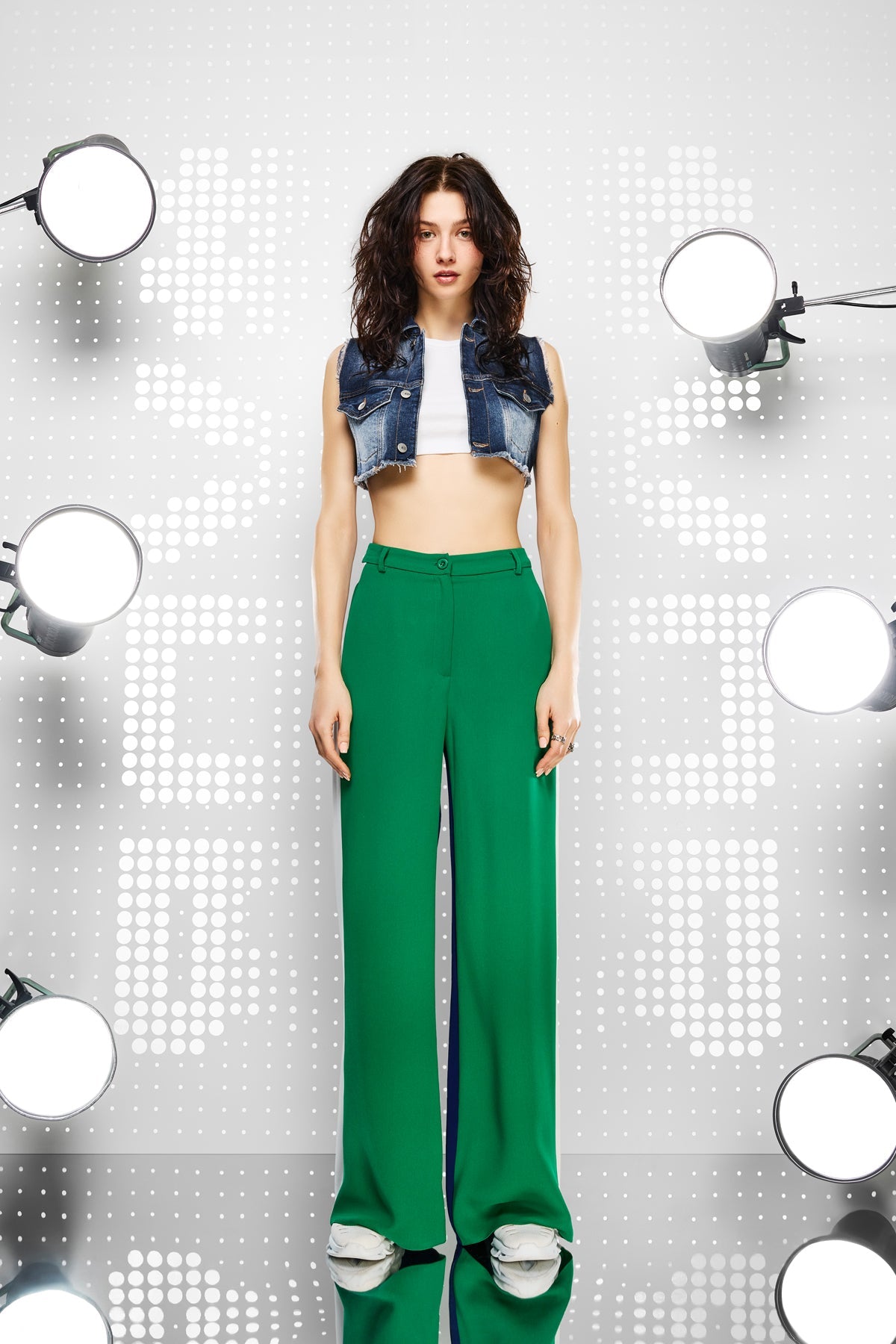 Yesil Saks Mavisi Pantolon 15332
