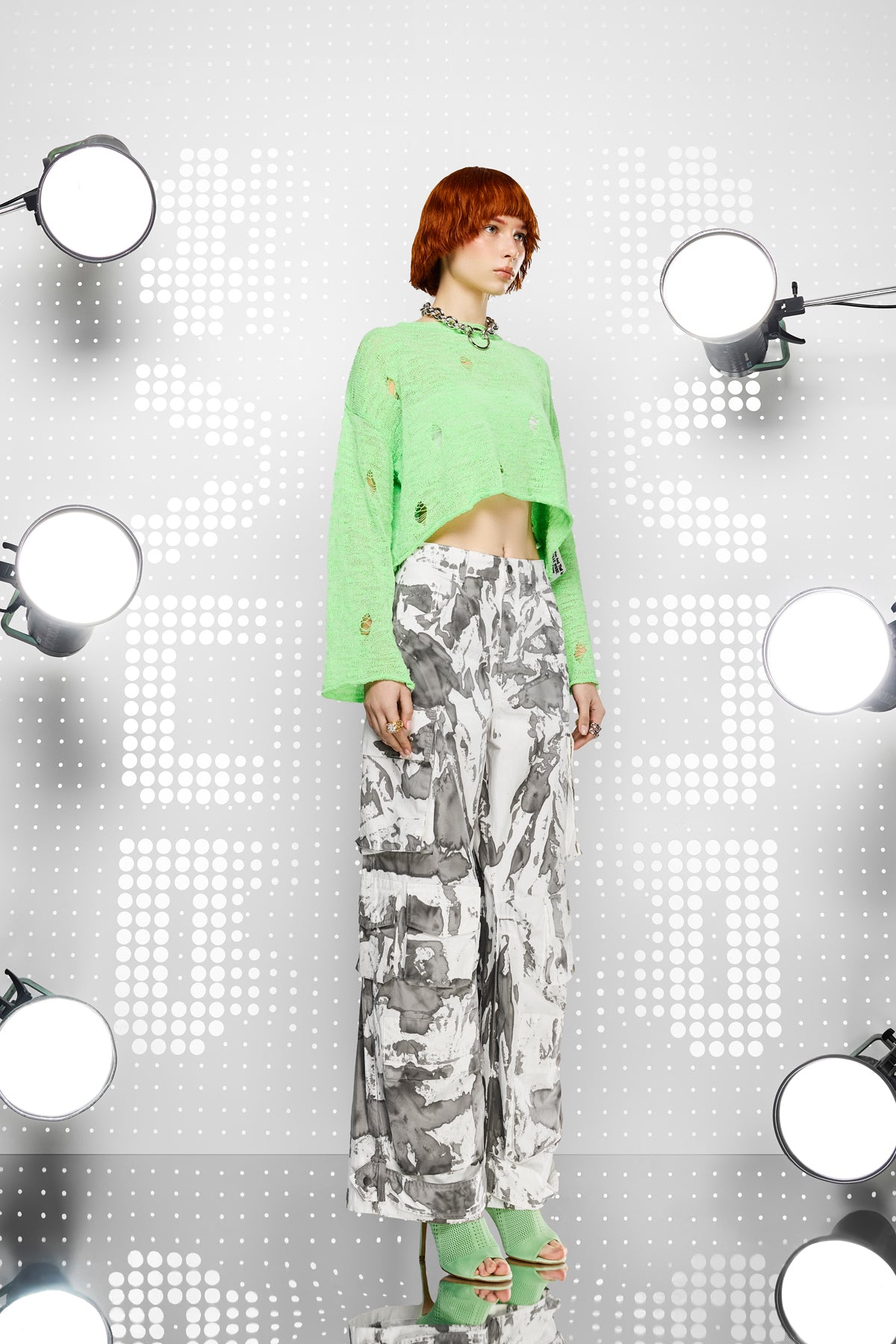 Yesil Neon Kazak 15341