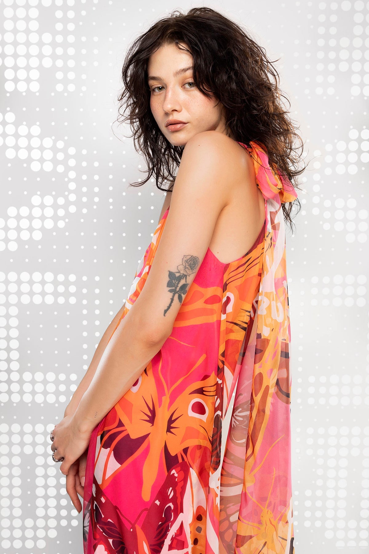 Pembe Elbise 15377