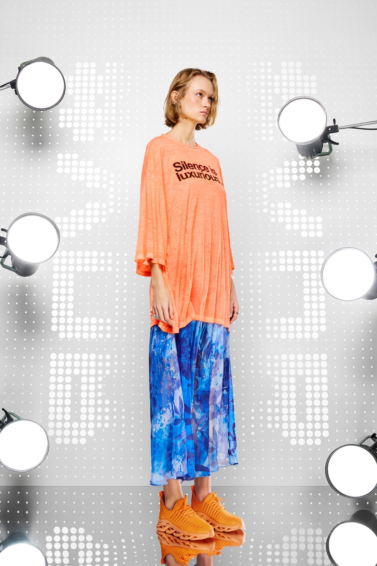 Turuncu Neon Tunik 15392