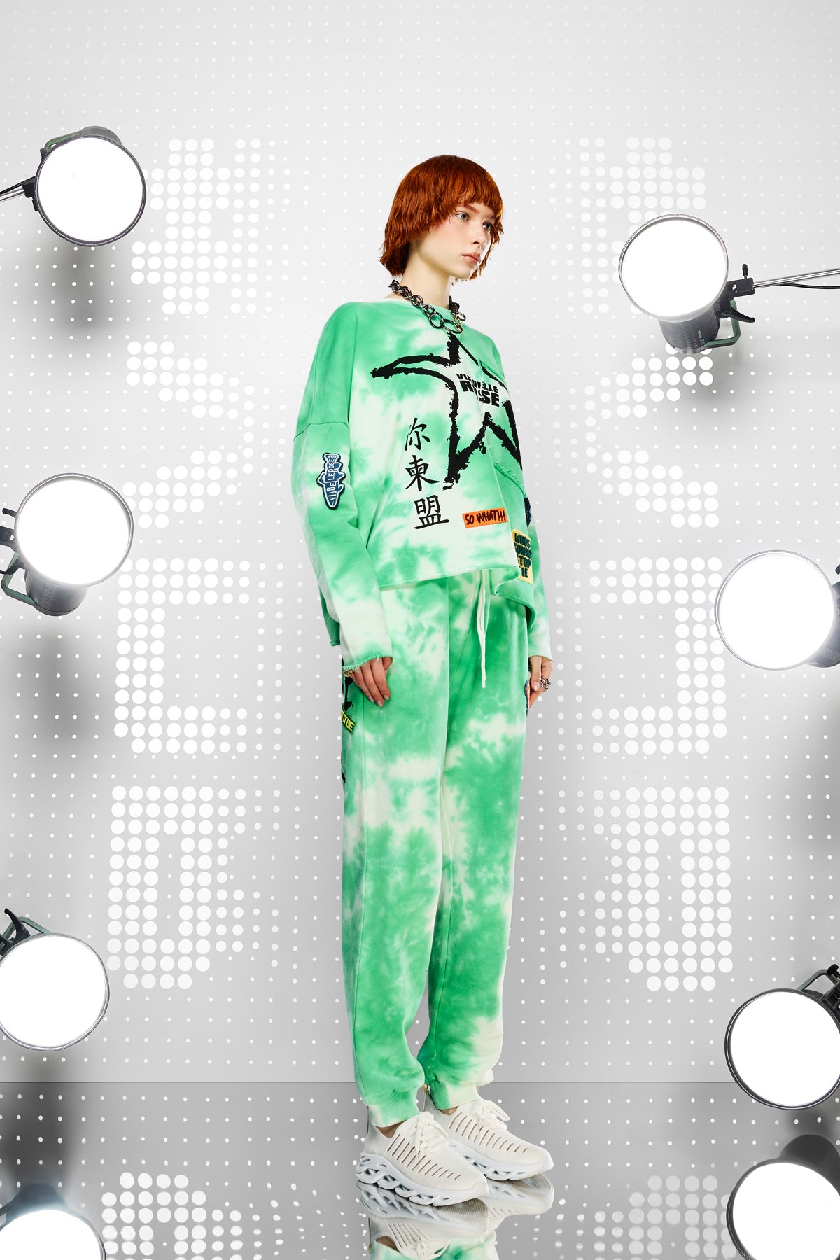 Yesil Ekru Sweatshirt 15455