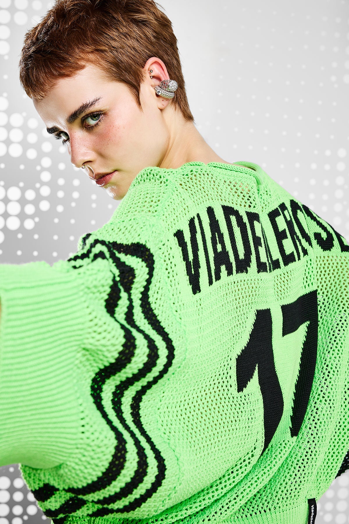 Yesil Neon Kazak 15457