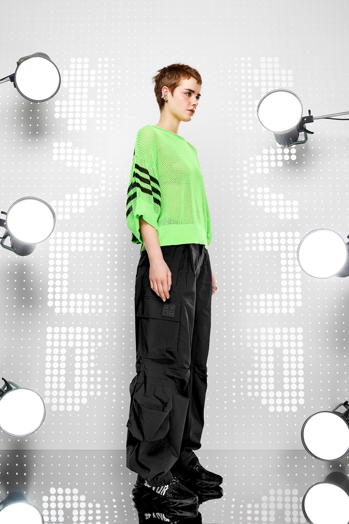 Yesil Neon Kazak 15457