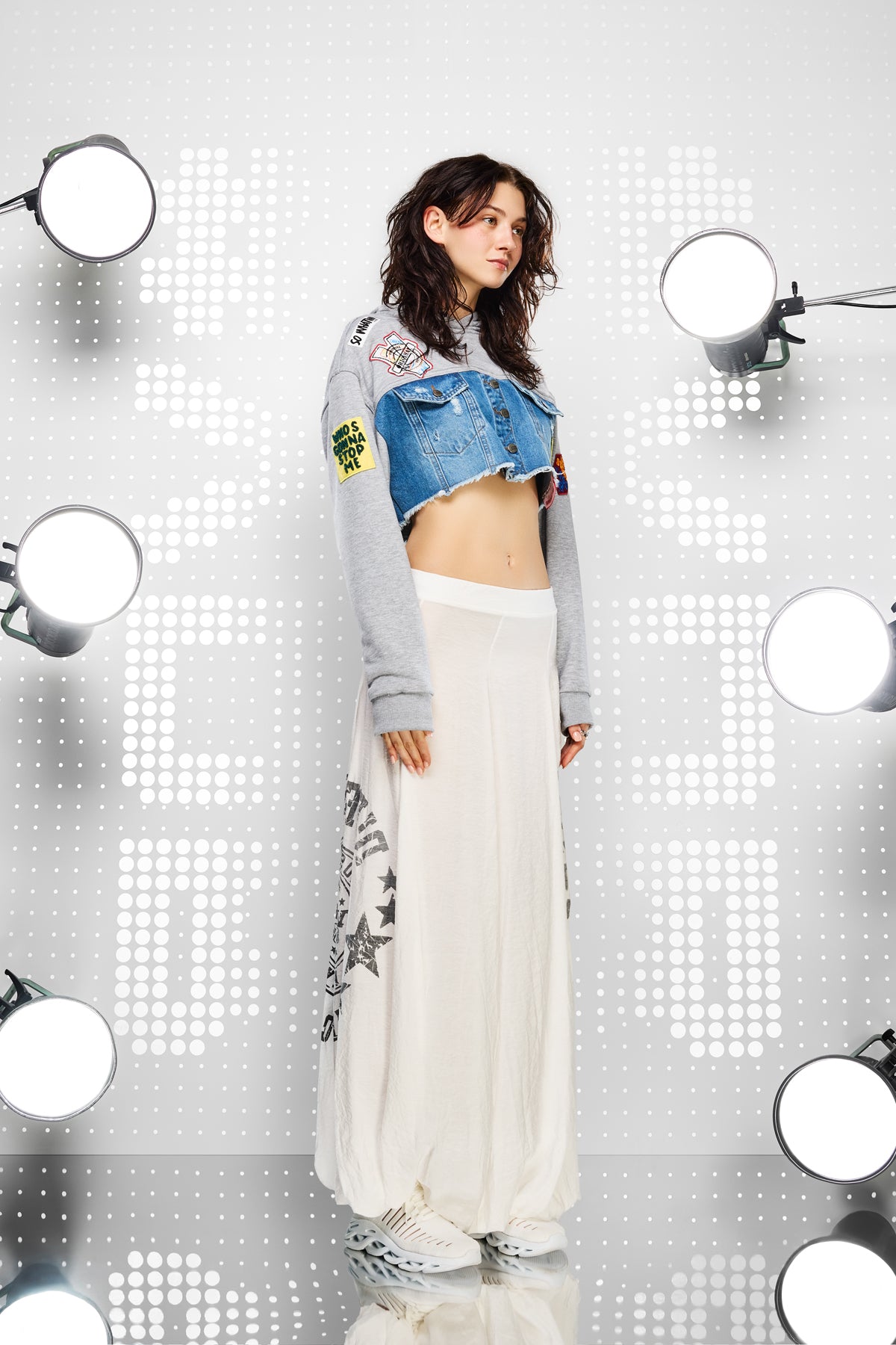 Gri Melanj Mavi Sweatshirt 15472