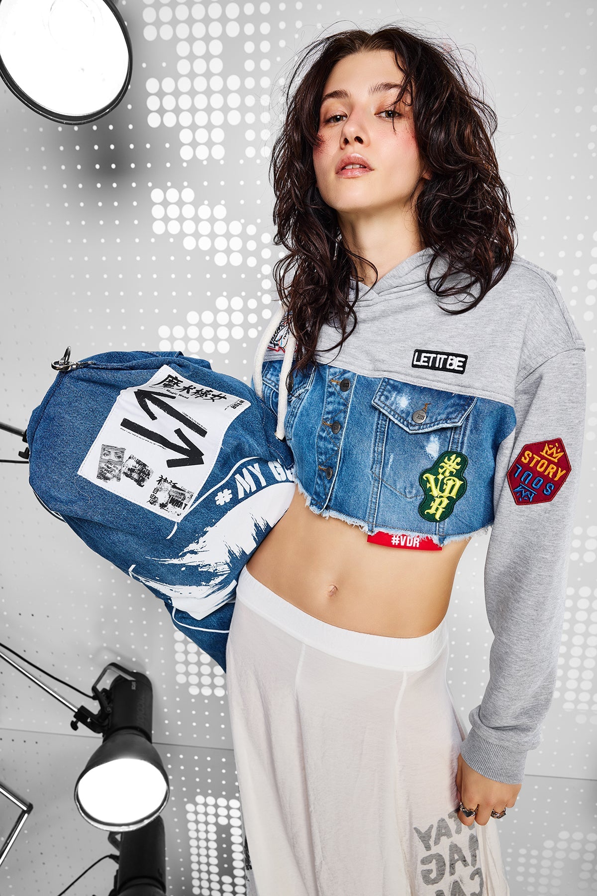 Gri Melanj Mavi Sweatshirt 15472