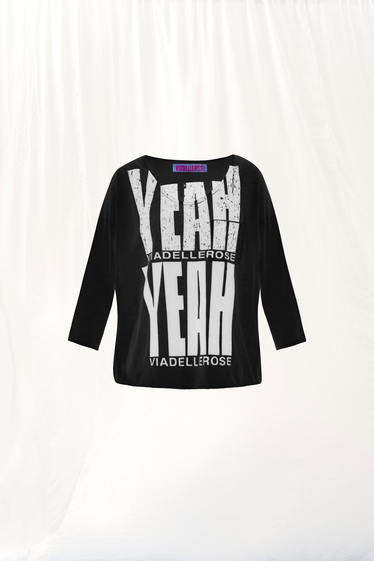 Siyah Baskili T-shirt 17082