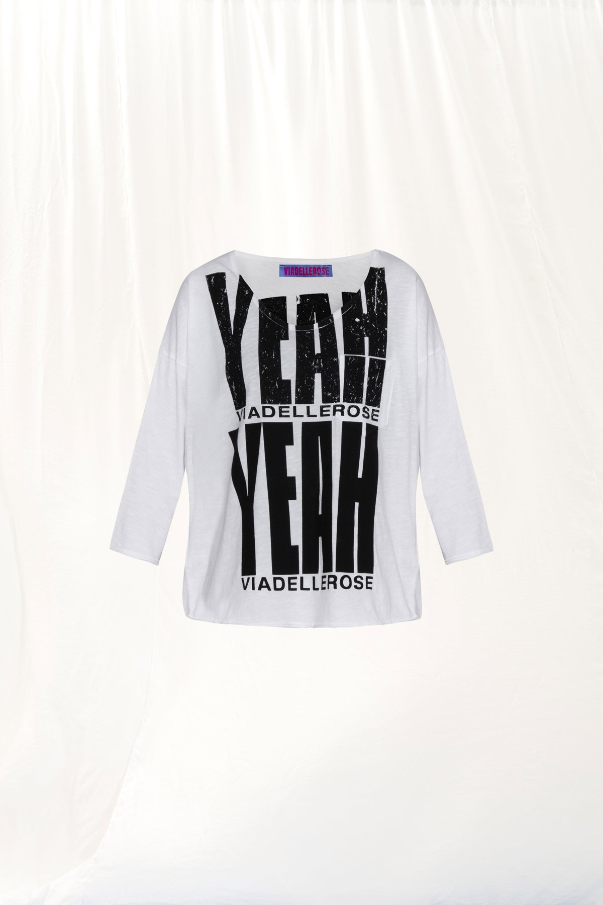 Beyaz Baskili T-shirt 17082