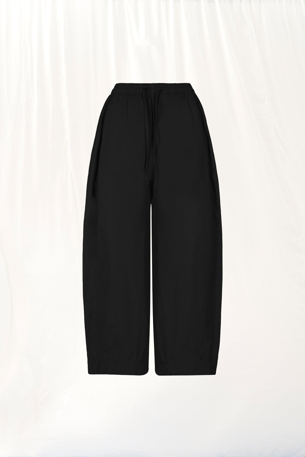 Siyah Poplin Baggy Pantolon 17107