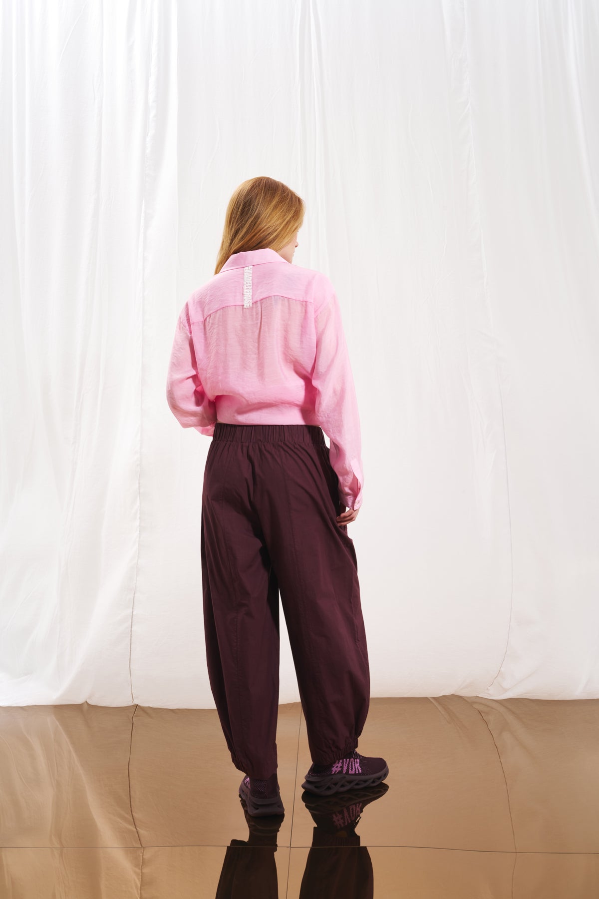 Bordo Poplin Pantolon 17108