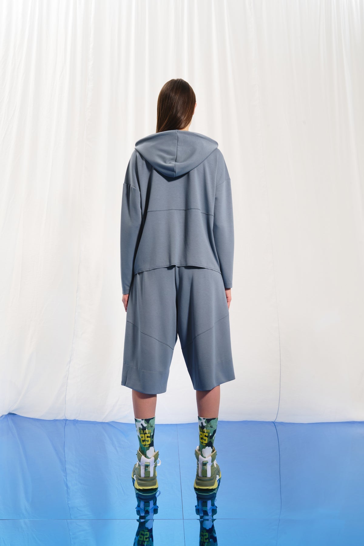 Gri Fermuarli Sweatshirt 17144