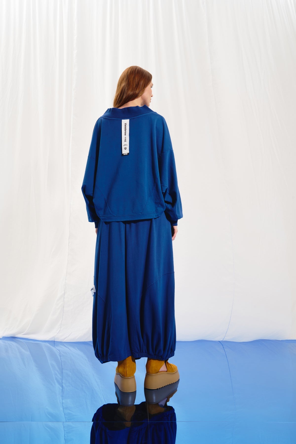 Mavi Dügmeli Sweatshirt 17150