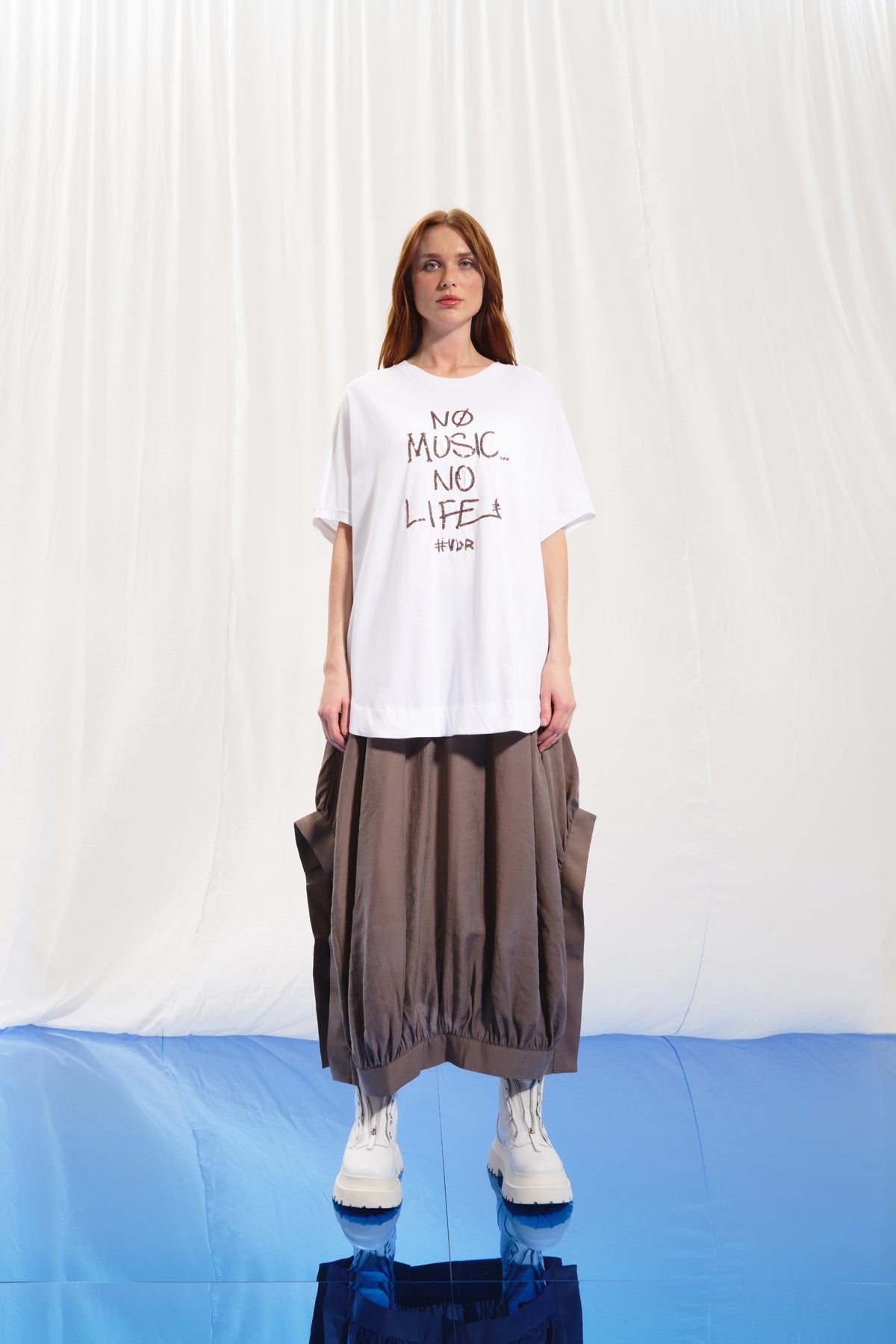 Beyaz Payetli T-shirt 17153