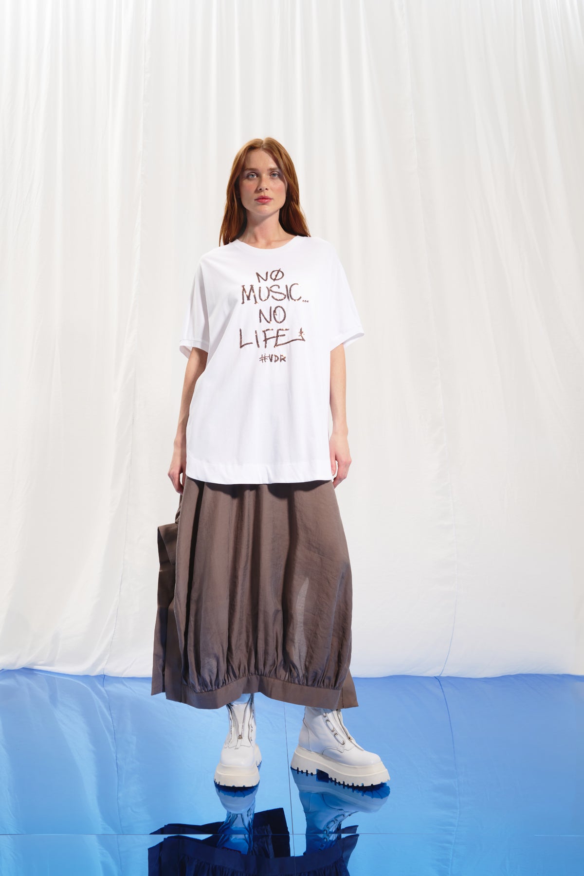 Beyaz Payetli T-shirt 17153