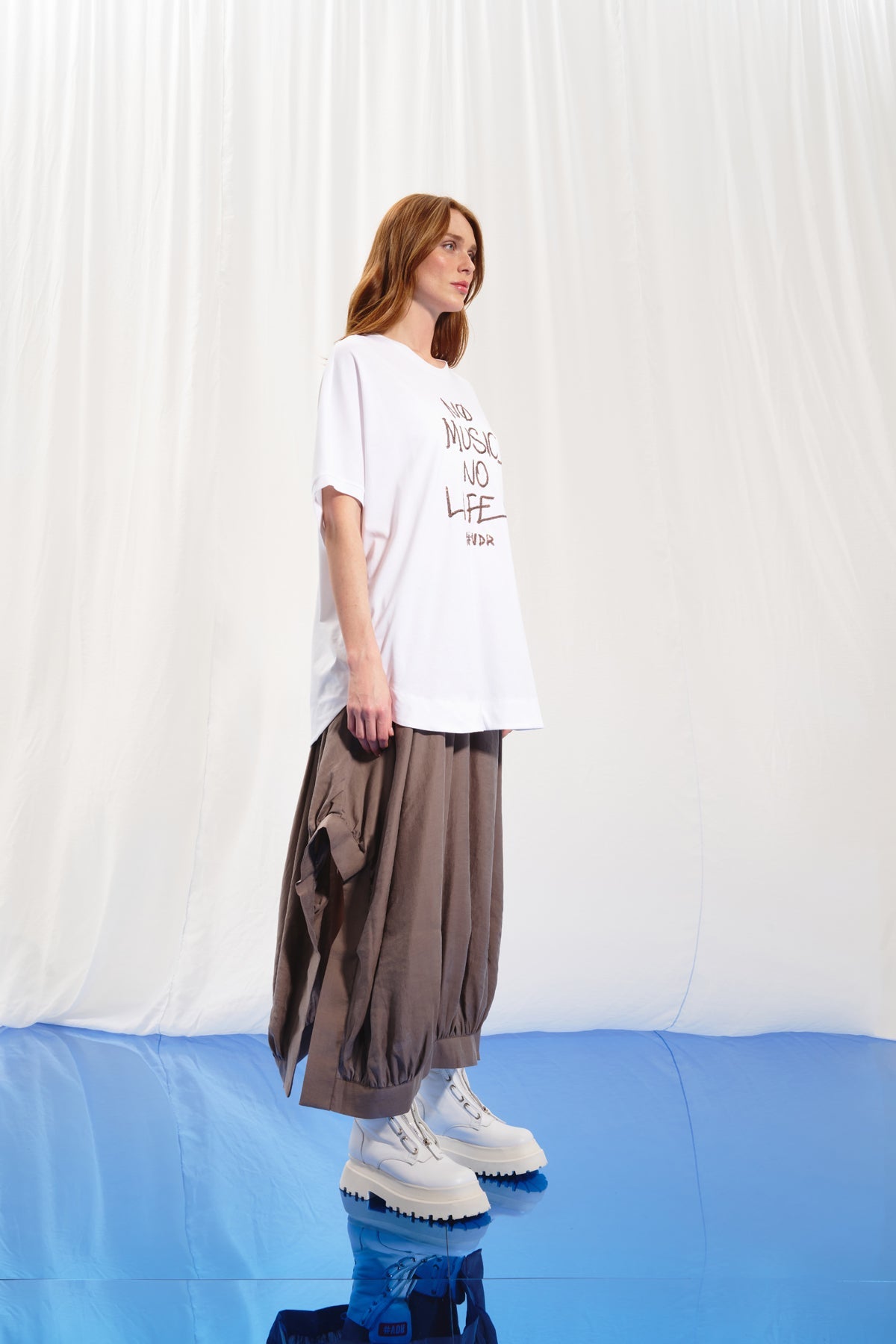 Beyaz Payetli T-shirt 17153