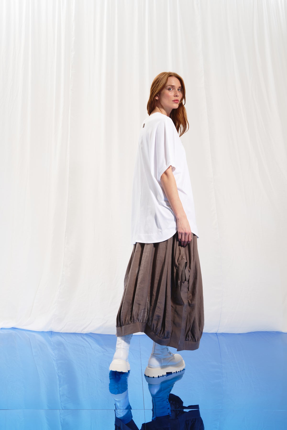 Beyaz Payetli T-shirt 17153