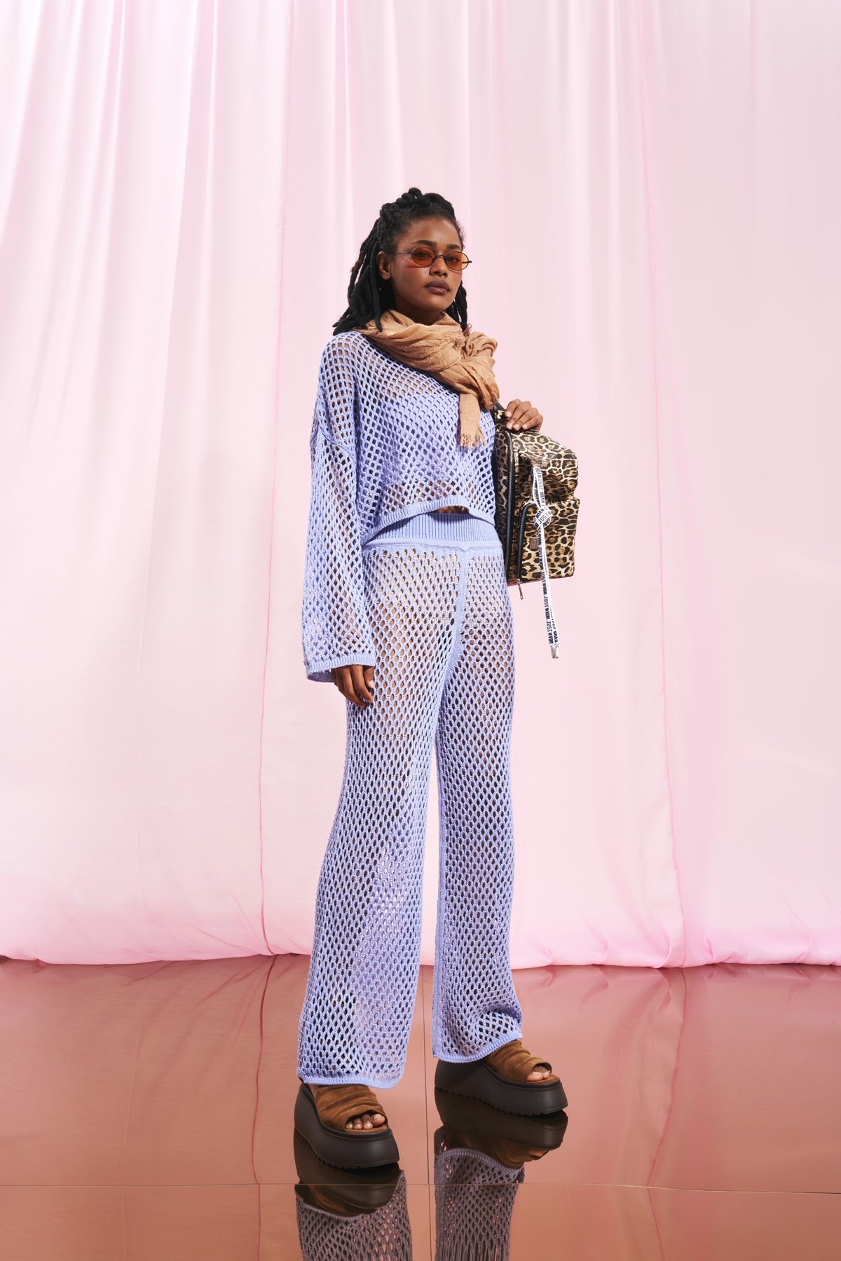 Lila Crop Triko Kazak 17171