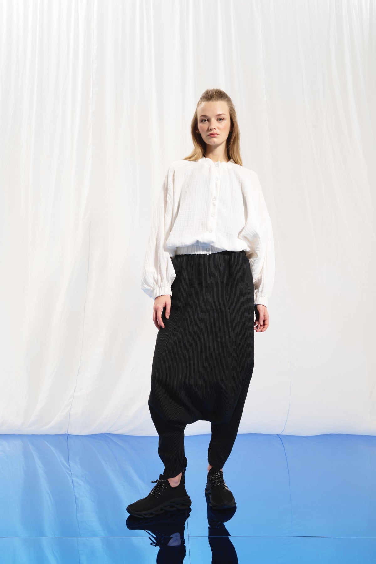 Beyaz Keten Gömlek 17189