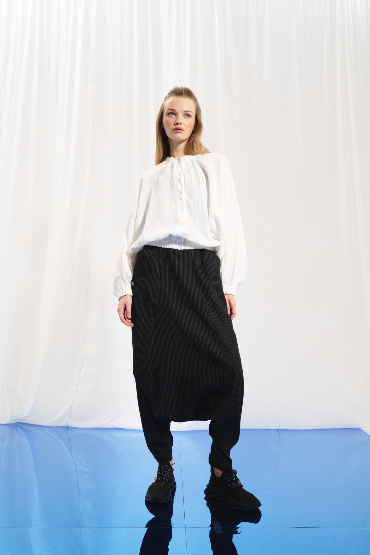 Beyaz Keten Gömlek 17189