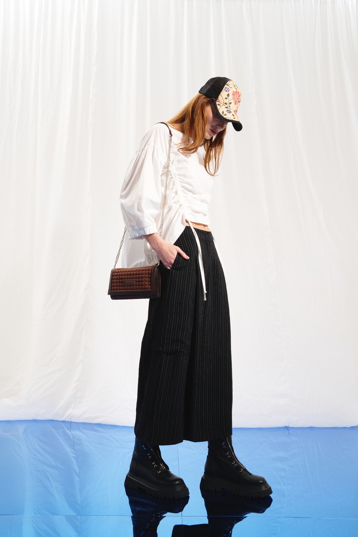 Ekru Bisiklet Yakali Poplin Gömlek 17232