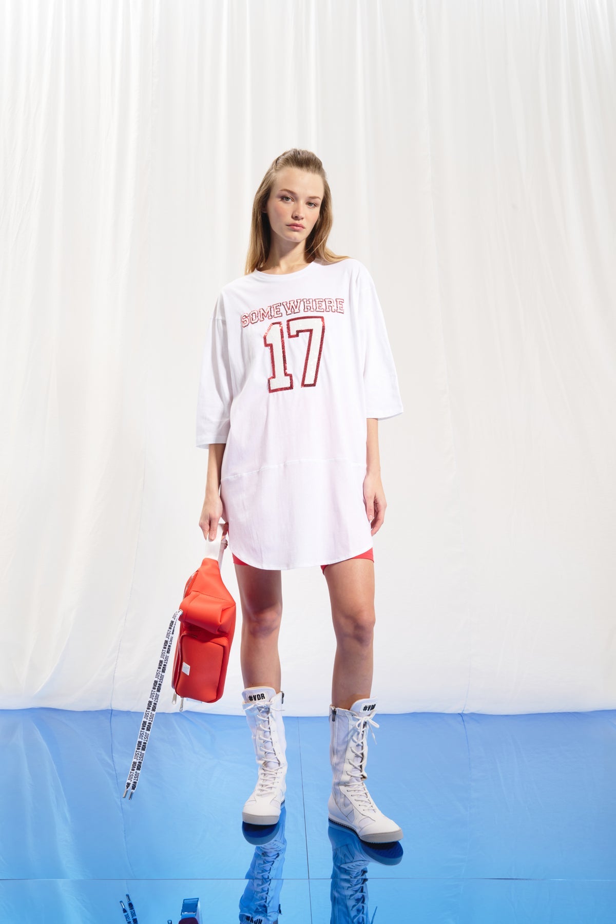 Beyaz Payet Islemeli Tunik 17244