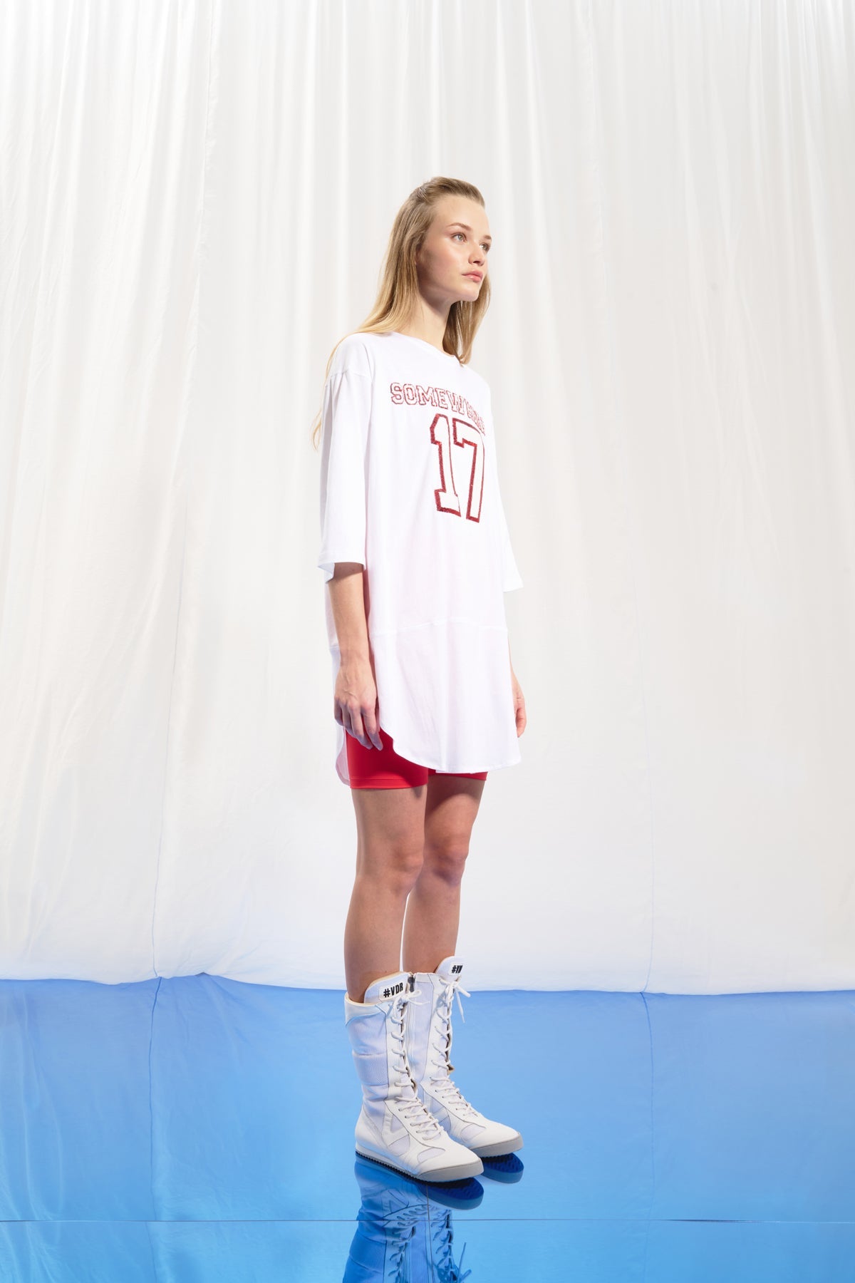 Beyaz Payet Islemeli Tunik 17244