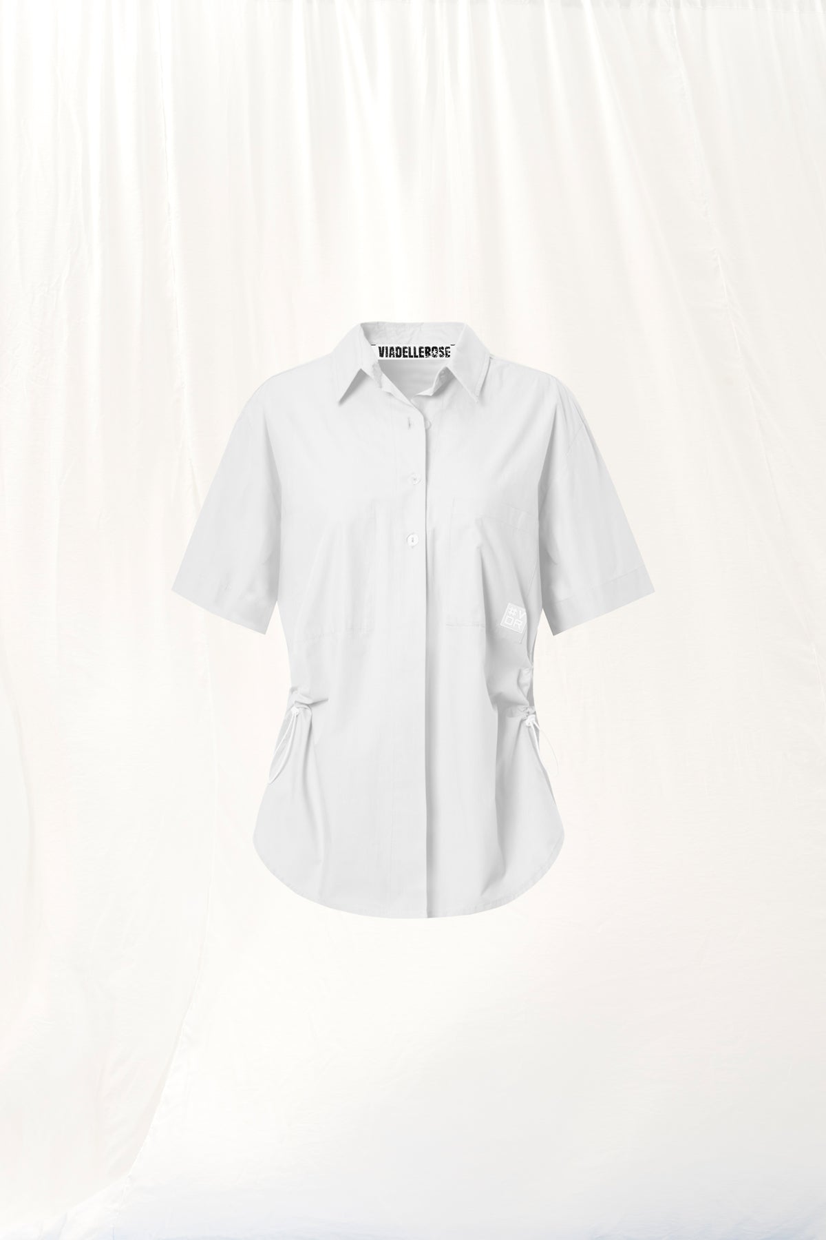 Beyaz Kisa Kollu Poplin Gömlek 17254