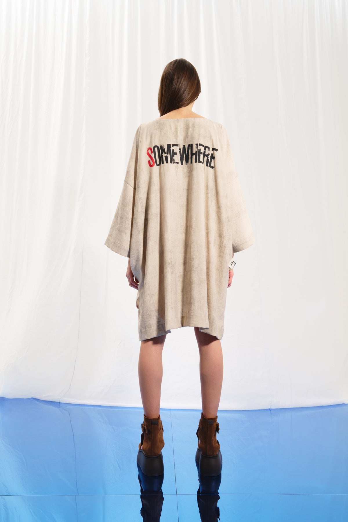 Bej Oversize Tunik 17286