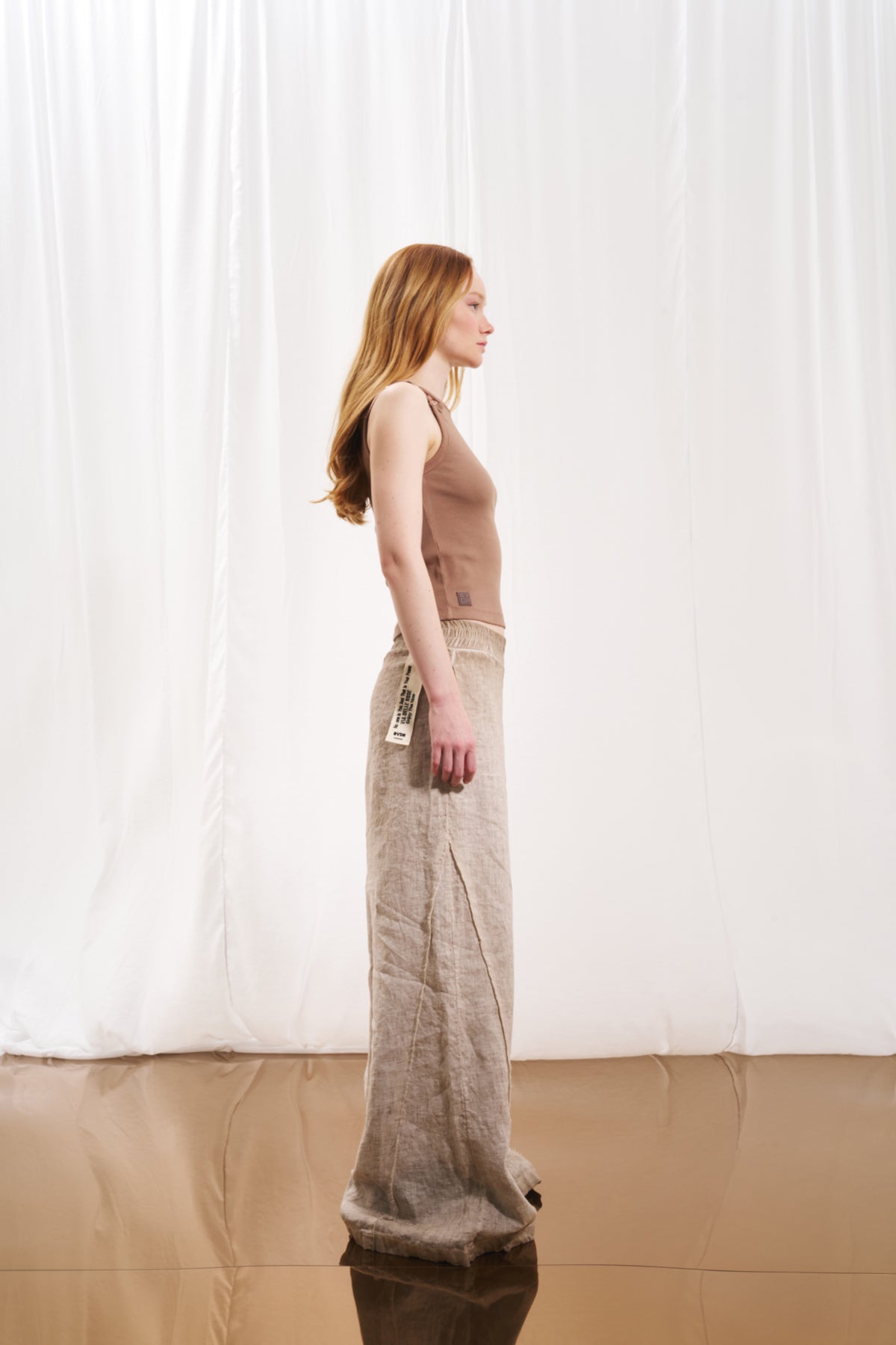 Vizon Wide-Leg Keten Pantolon 17310