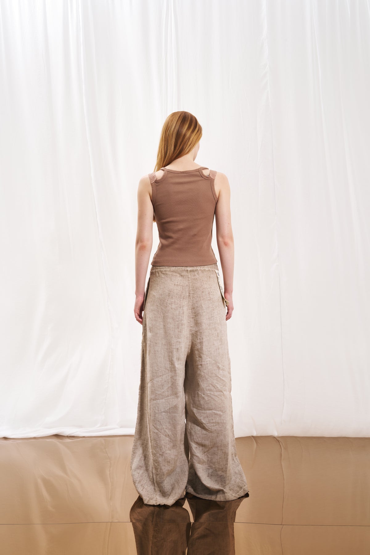 Vizon Wide-Leg Keten Pantolon 17310