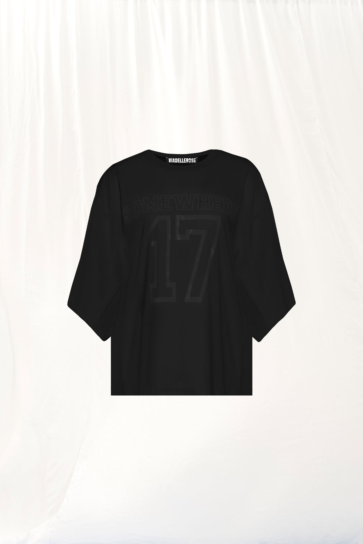 Siyah Baskili T-shirt 17316