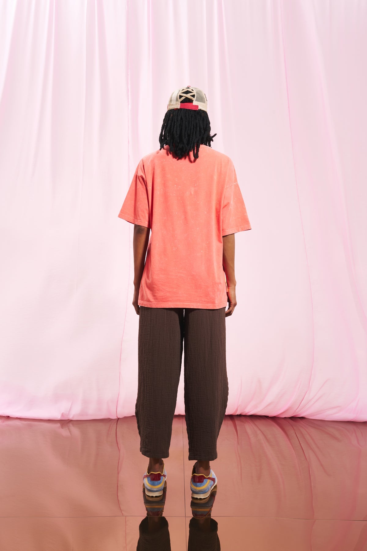 Mercan Baskili T-shirt 17354