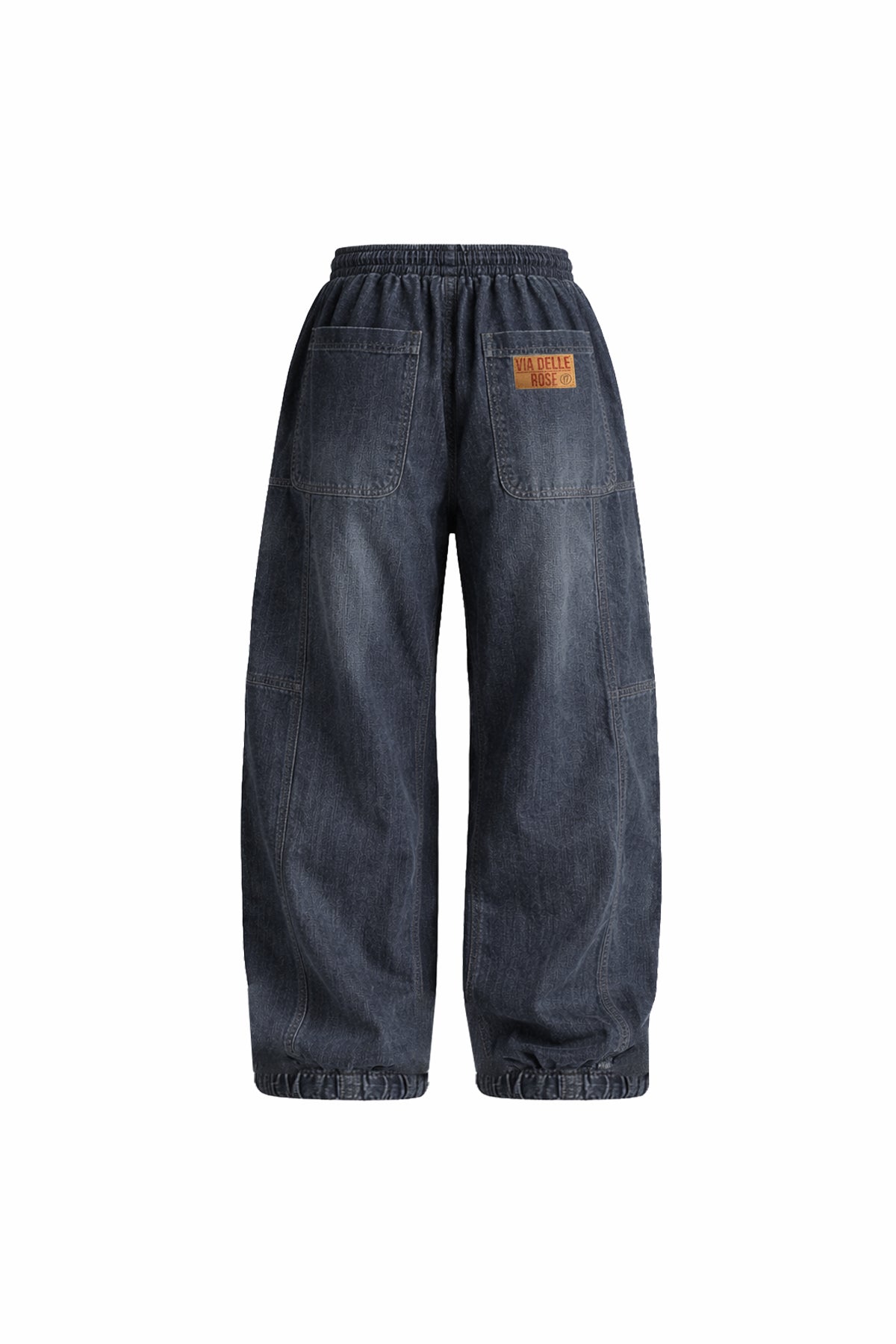 Koyu Mavi Denim Jogger Pantolon 19002