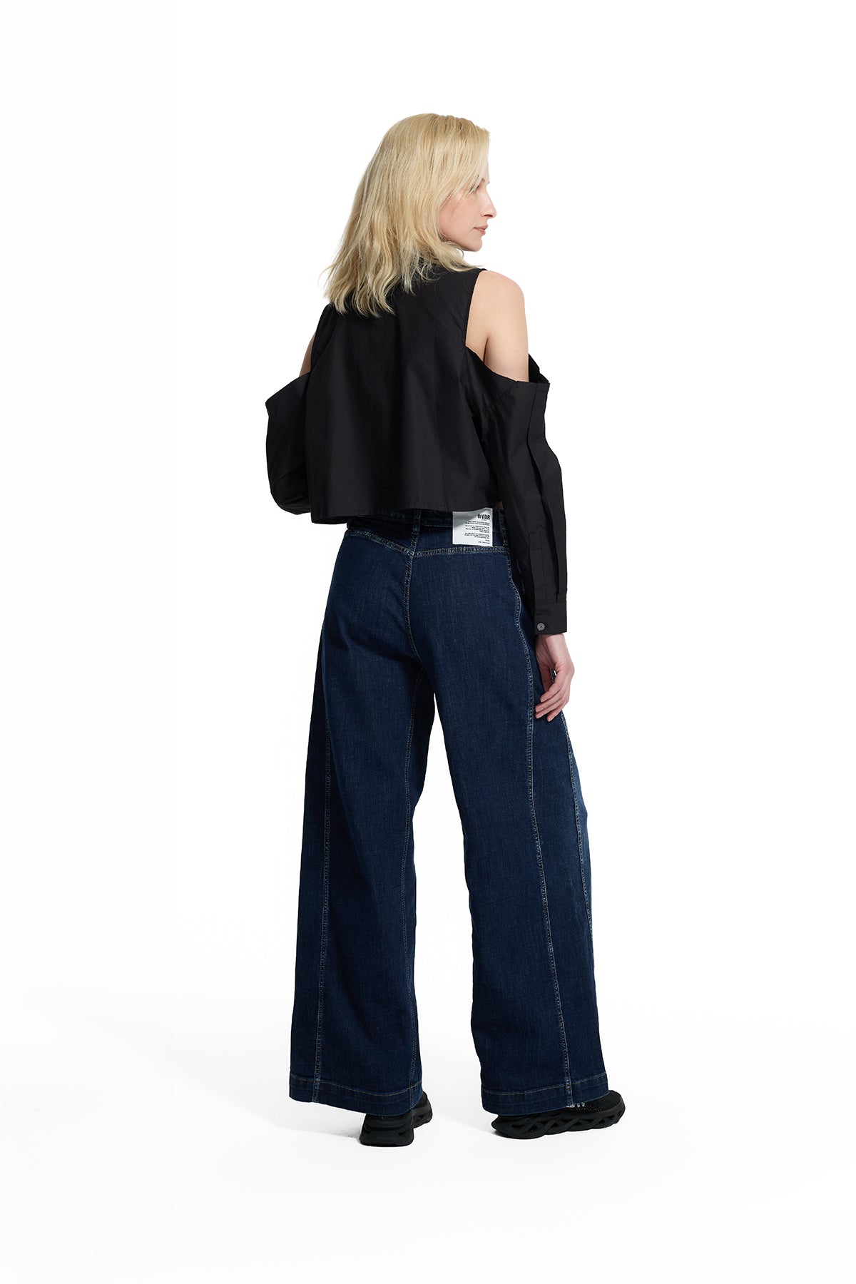 Mavi Cep Detaylı İspanyol Paça Denim Pantolon 19005