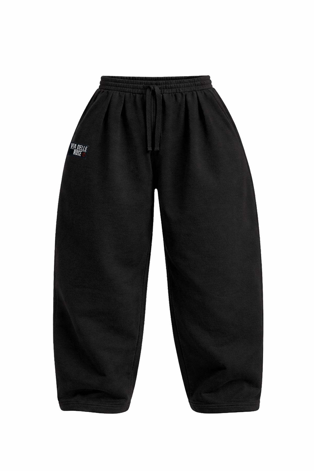 Siyah Pile Detaylı Baggy Pantolon 19041