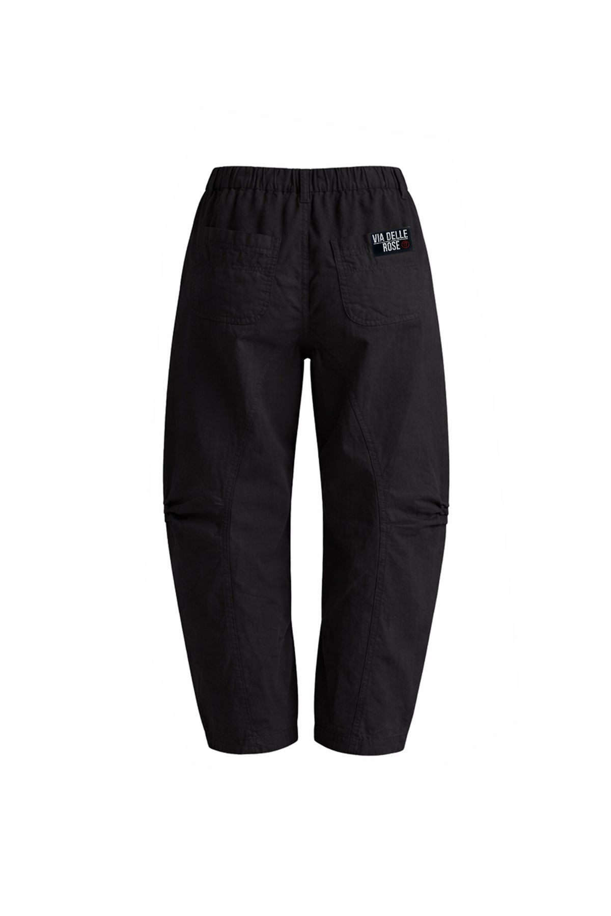 Siyah Pilili Dikiş Detaylı Baggy Pantolon 19049