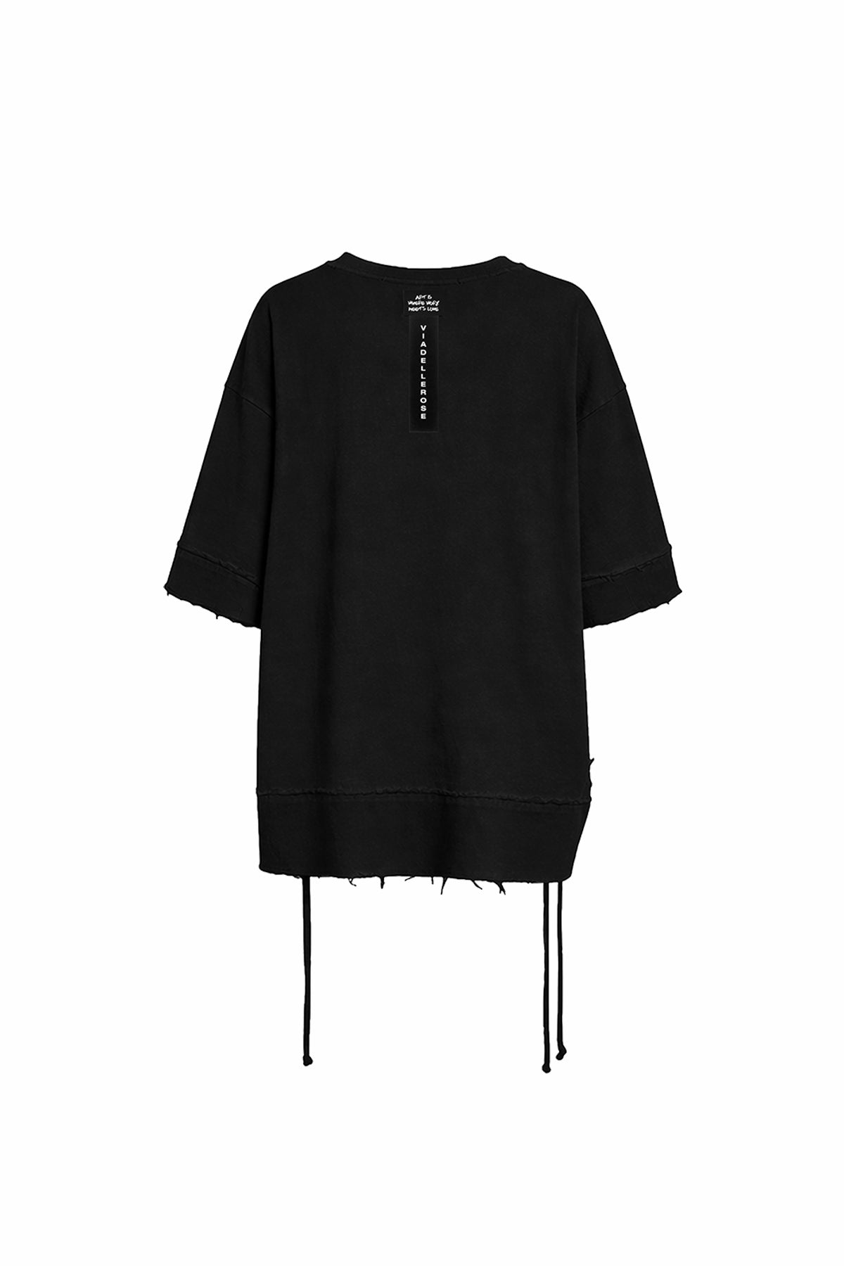 Siyah Bağcık Detaylı Oversize Tunik 19105