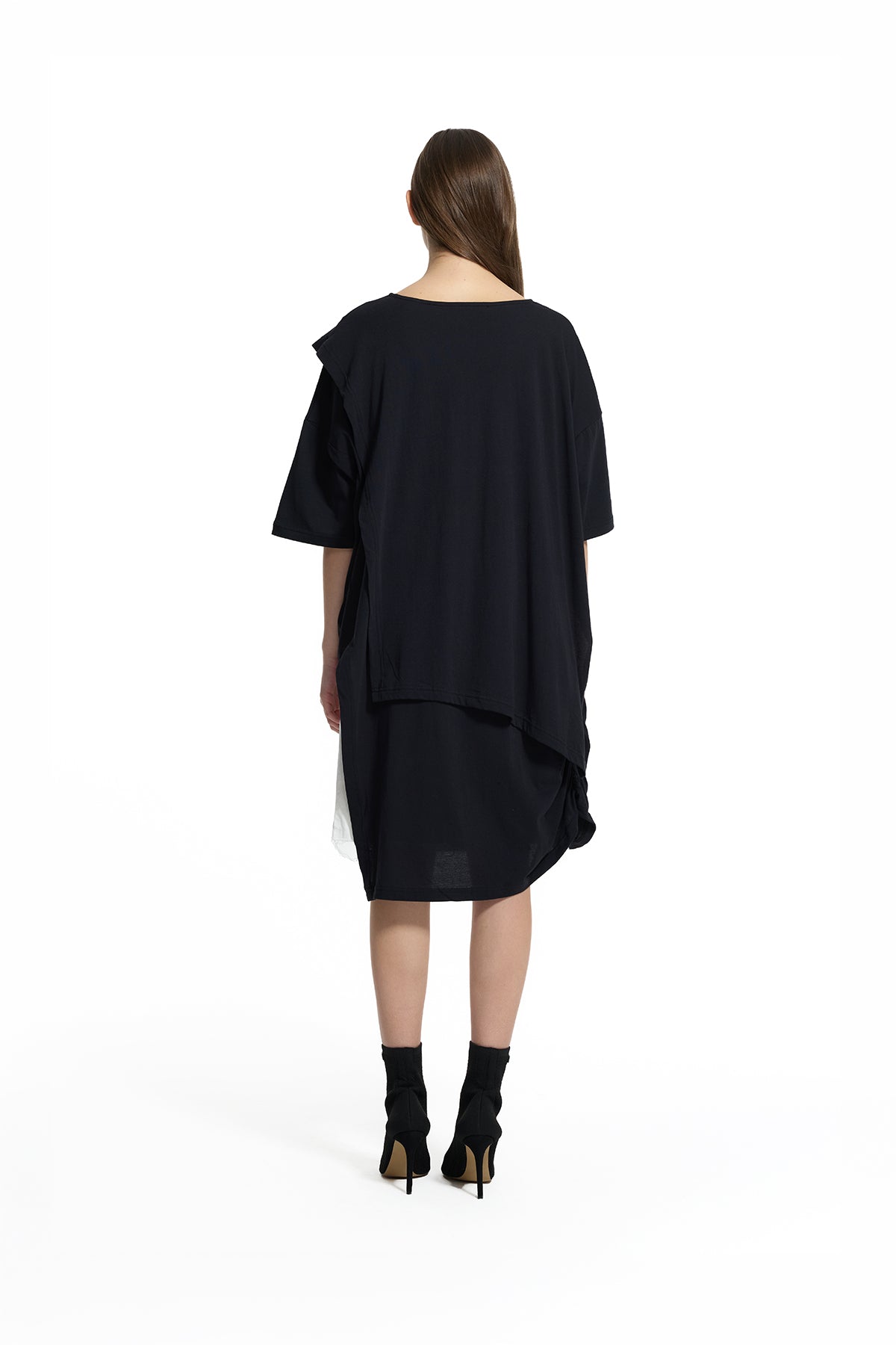 Siyah High-Low Oversize Tunik 19175