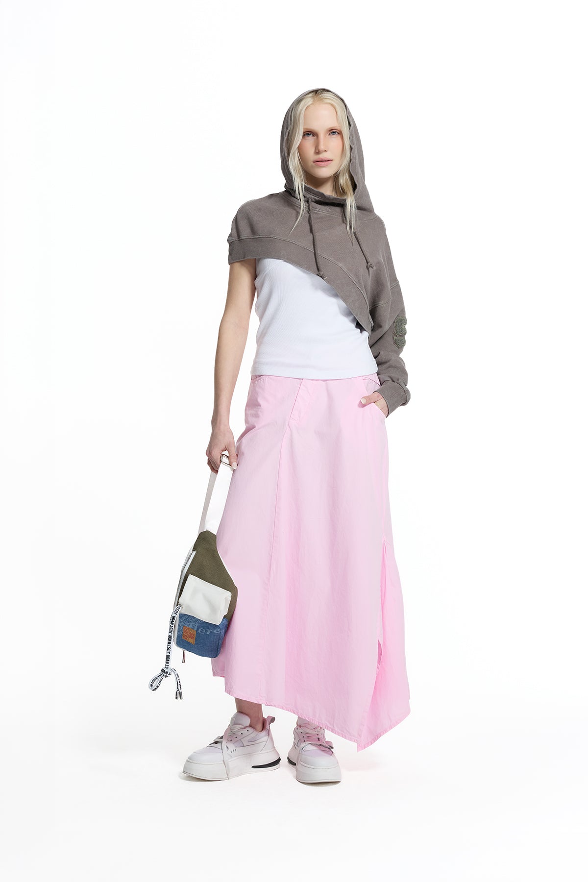 Vizon Asimetrik Tek Kol Sweatshirt 19197