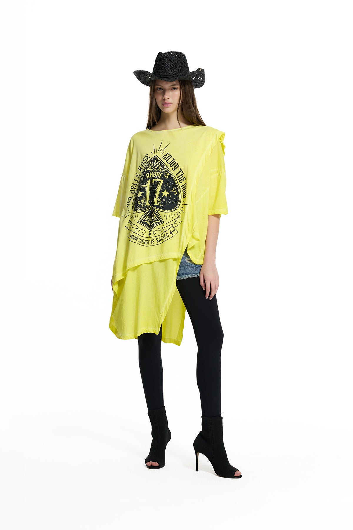 Neon Sarı Tunik 19201