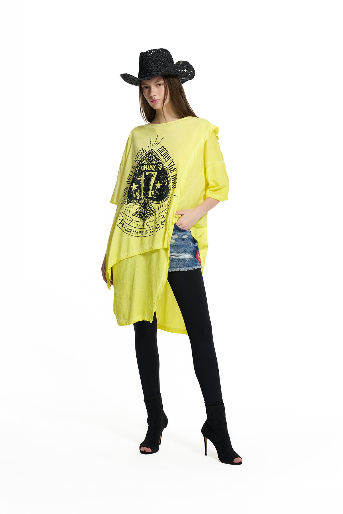 Neon Sarı Tunik 19201