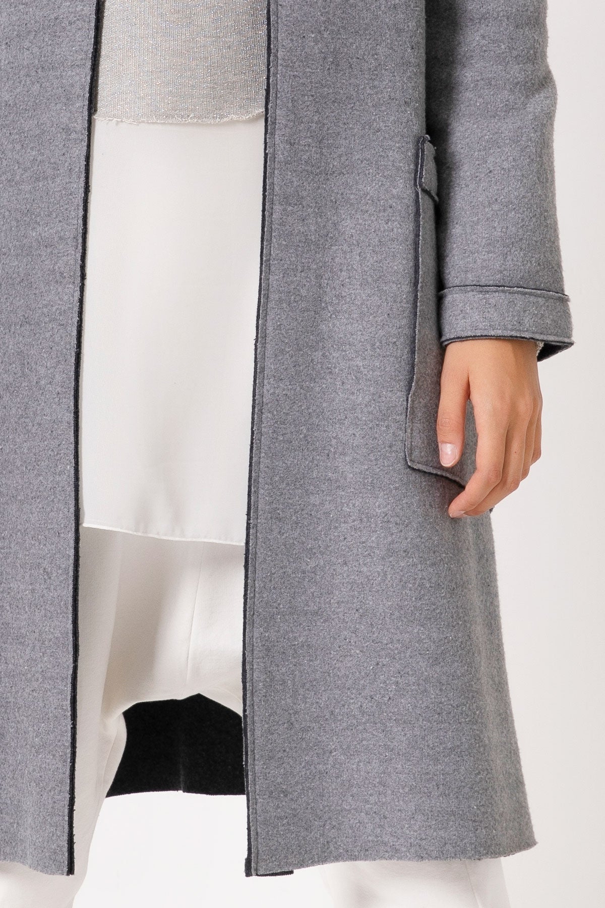 Gri Melanj Ceket 2747