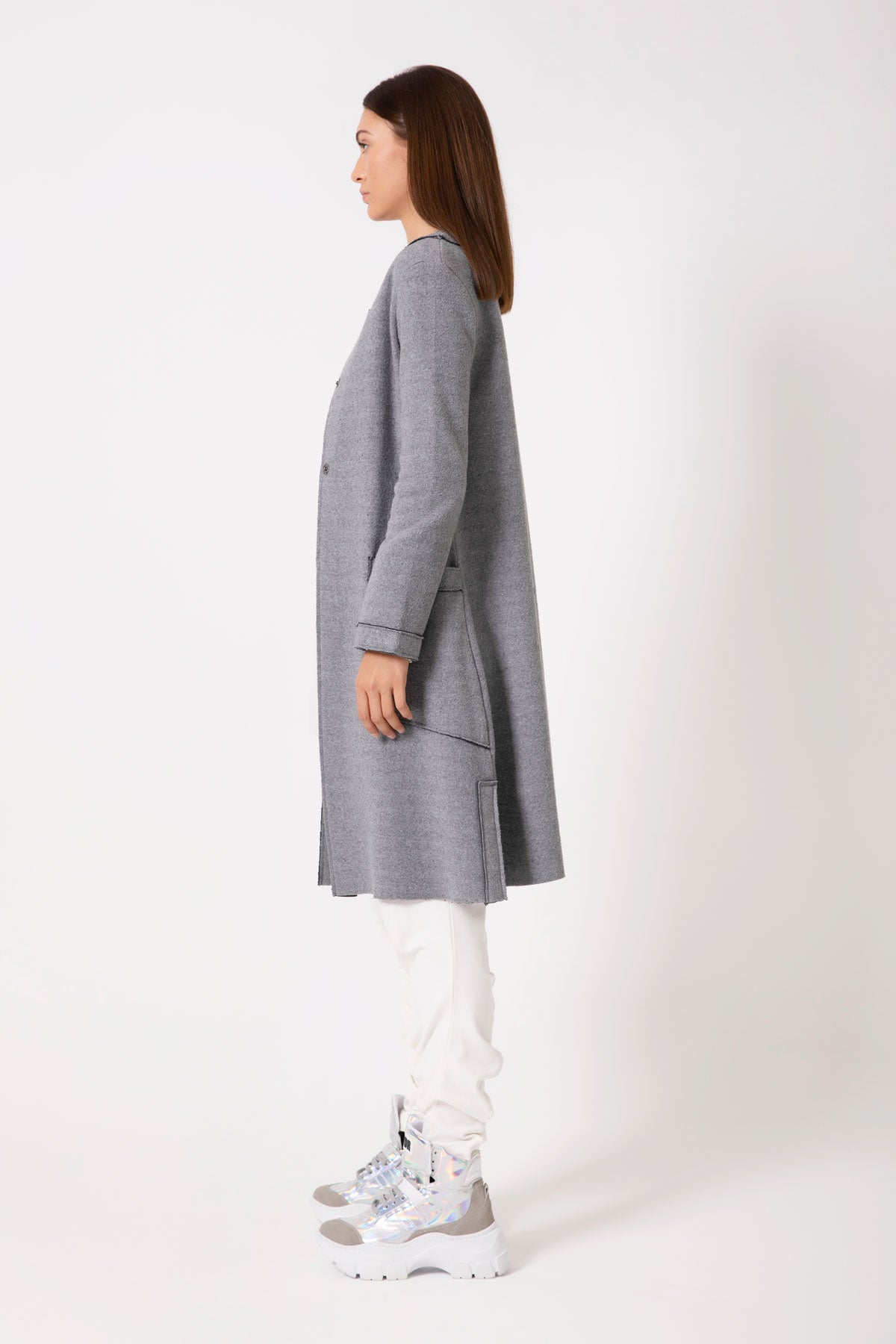 Gri Melanj Ceket 2747